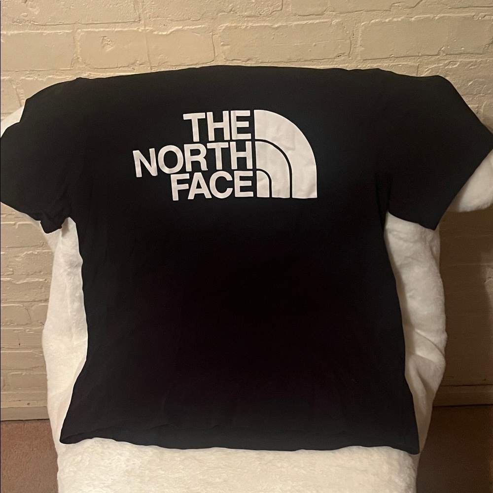 The North Face Black Tee with White Logo Size M